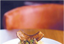 Pithod Cake with Soya Kheema Matar