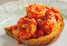 Shrimp Balchao Bruschetta Recipe by Chef Suvir Saran
